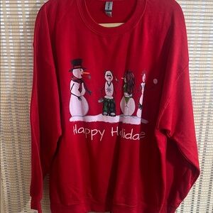 Gildan Festive Red Holiday Sweatshirt